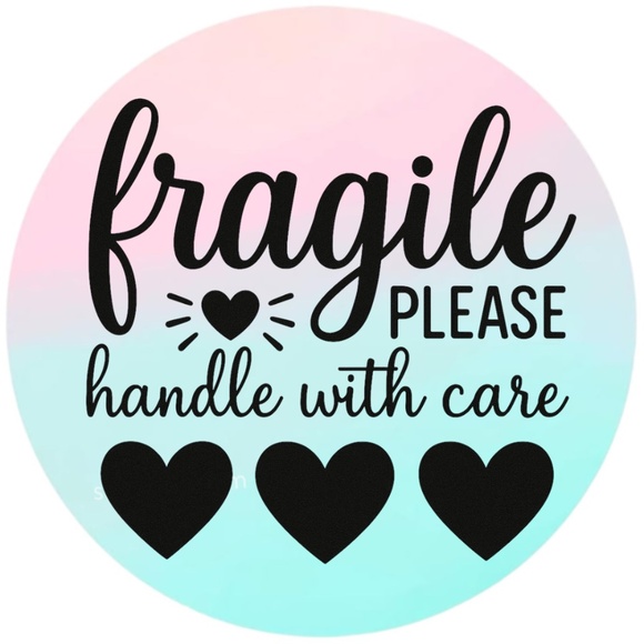 Fragile Handle With Care Stickers – 2" Round Labels – 100 PCS – 15 Color Options - Picture 4 of 15